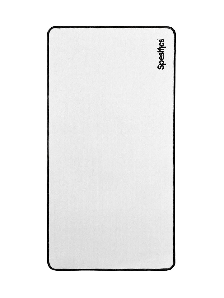 Spesifics Logo Desk Mat - Bright White product image (2)