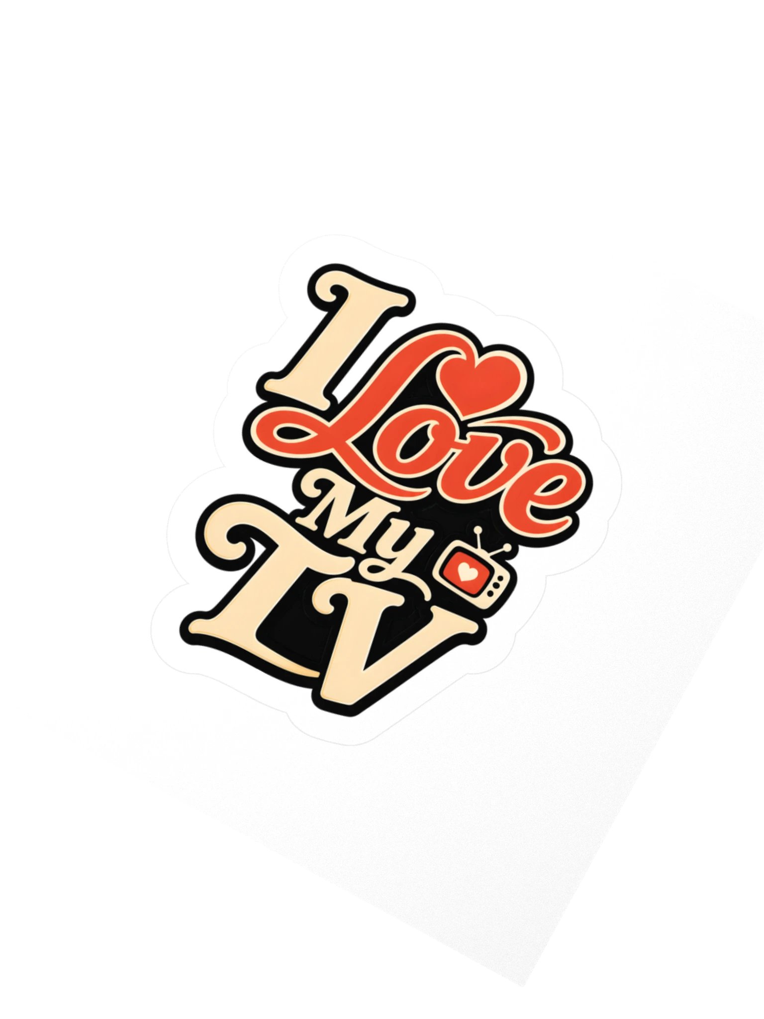 I Love My TV Sticker product image (2)