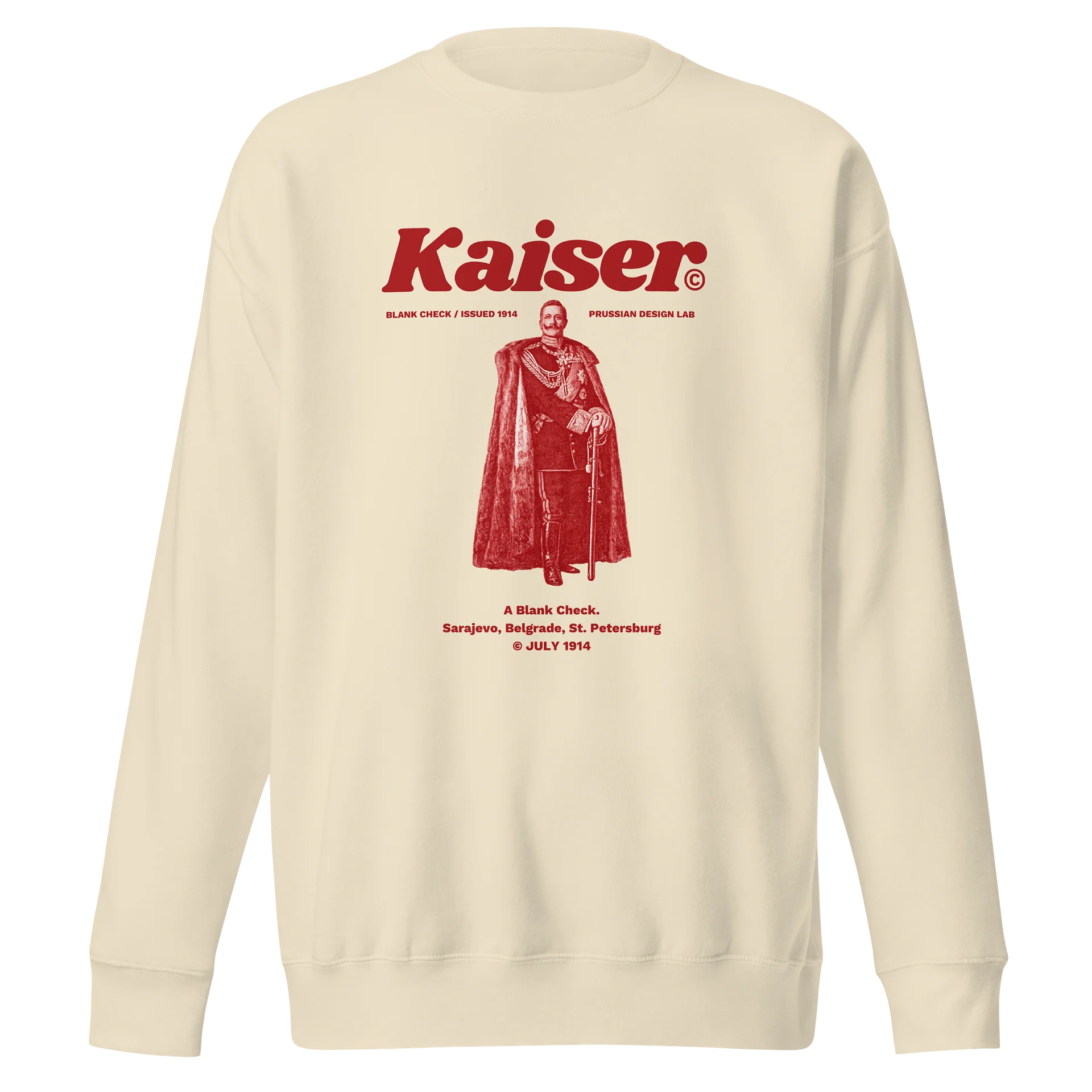 Kaiser's Blank Check Premium Sweatshirt product image (1)