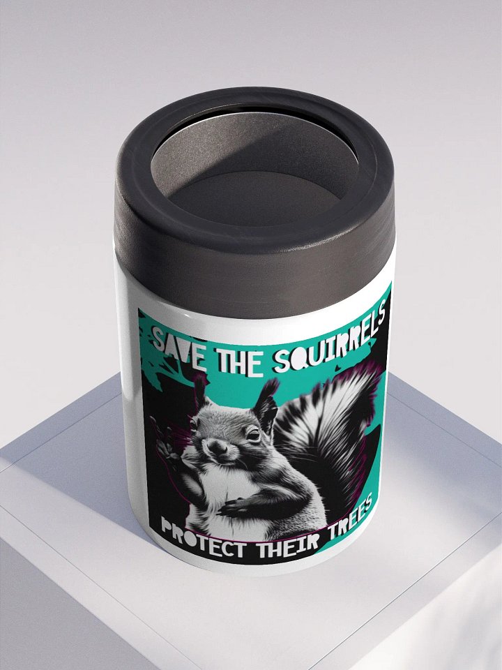 Peaceful Squirrel Stainless Steel Koozie product image (2)