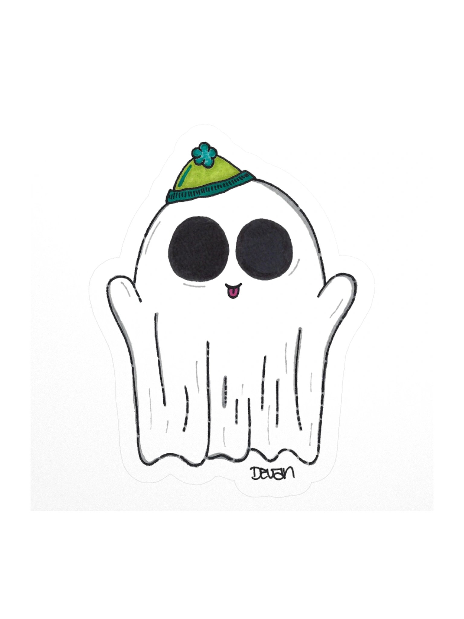 Silly Ghost Sticker product image (1)