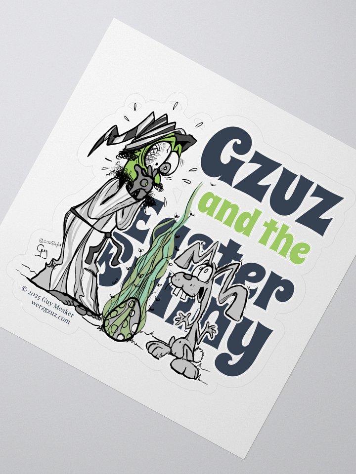 Whimsical Kiss Cut Stickers - Gzuz and the Easter Bunny product image (2)