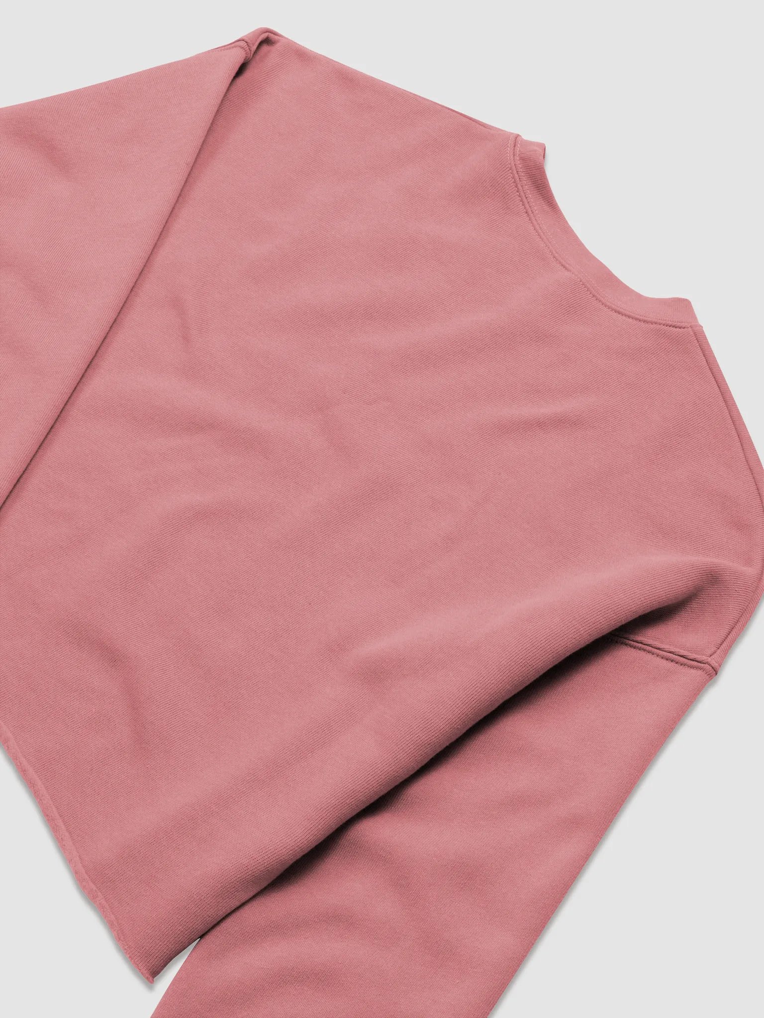 Columbia Road Market Midweight Fleece Crop Sweatshirt (Mauve) product image (6)