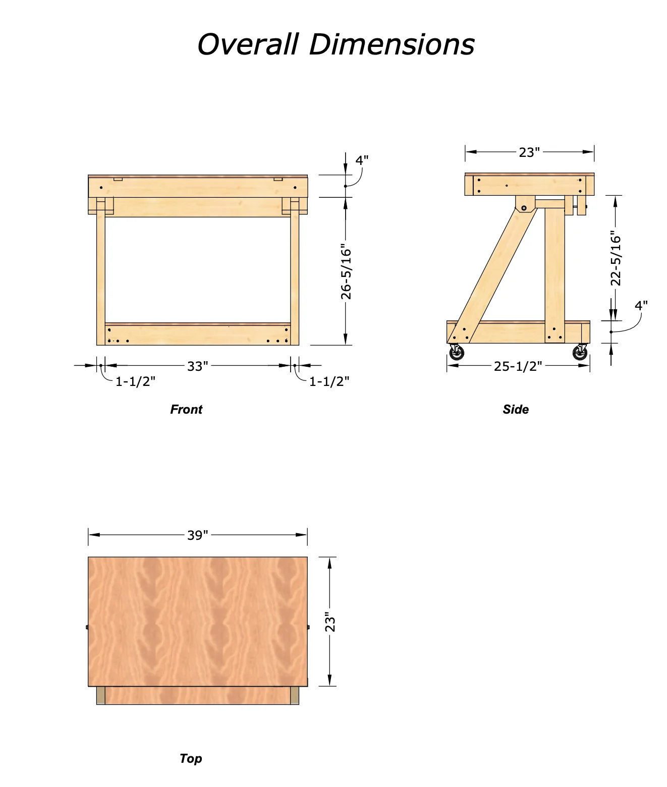 Mobile Workbench/Panel Cart Digital Plans product image (3)