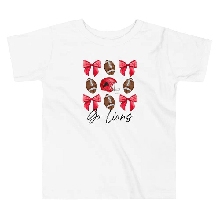 Toddler Girls Lions Football T-Shirt (Homemade) product image (2)