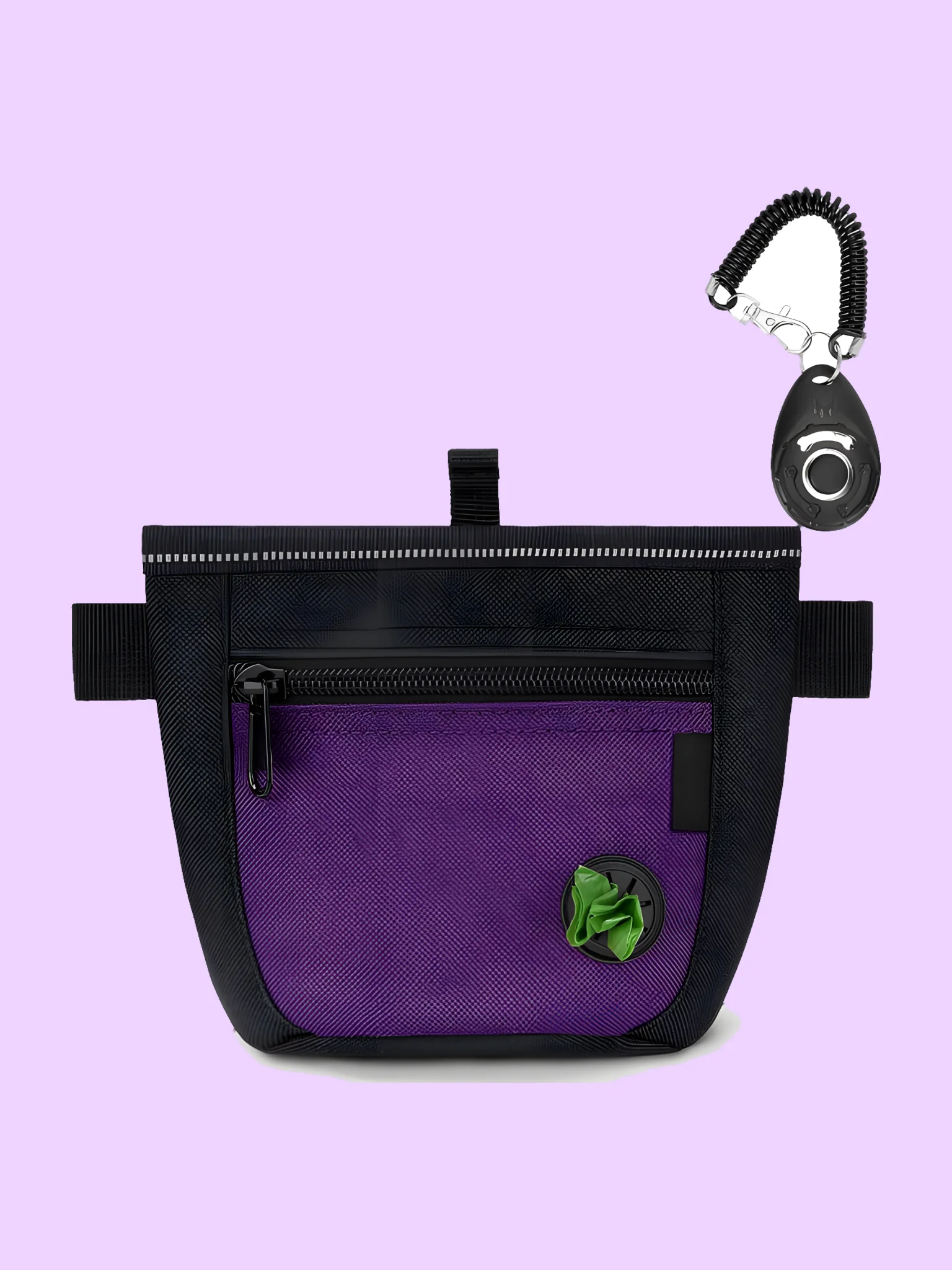 Magnetic Dog Treat Training Pouch with Clicker product image (3)