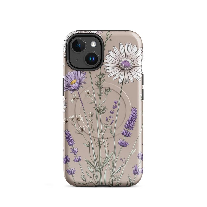 Floral Harmony Tough MagSafe® iPhone® 14, 15, 16, 17, Pro, Pro Max, Plus Cases. product image (2)