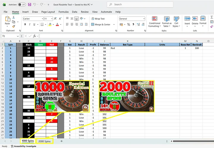 Excel Roulette Tool product image (2)