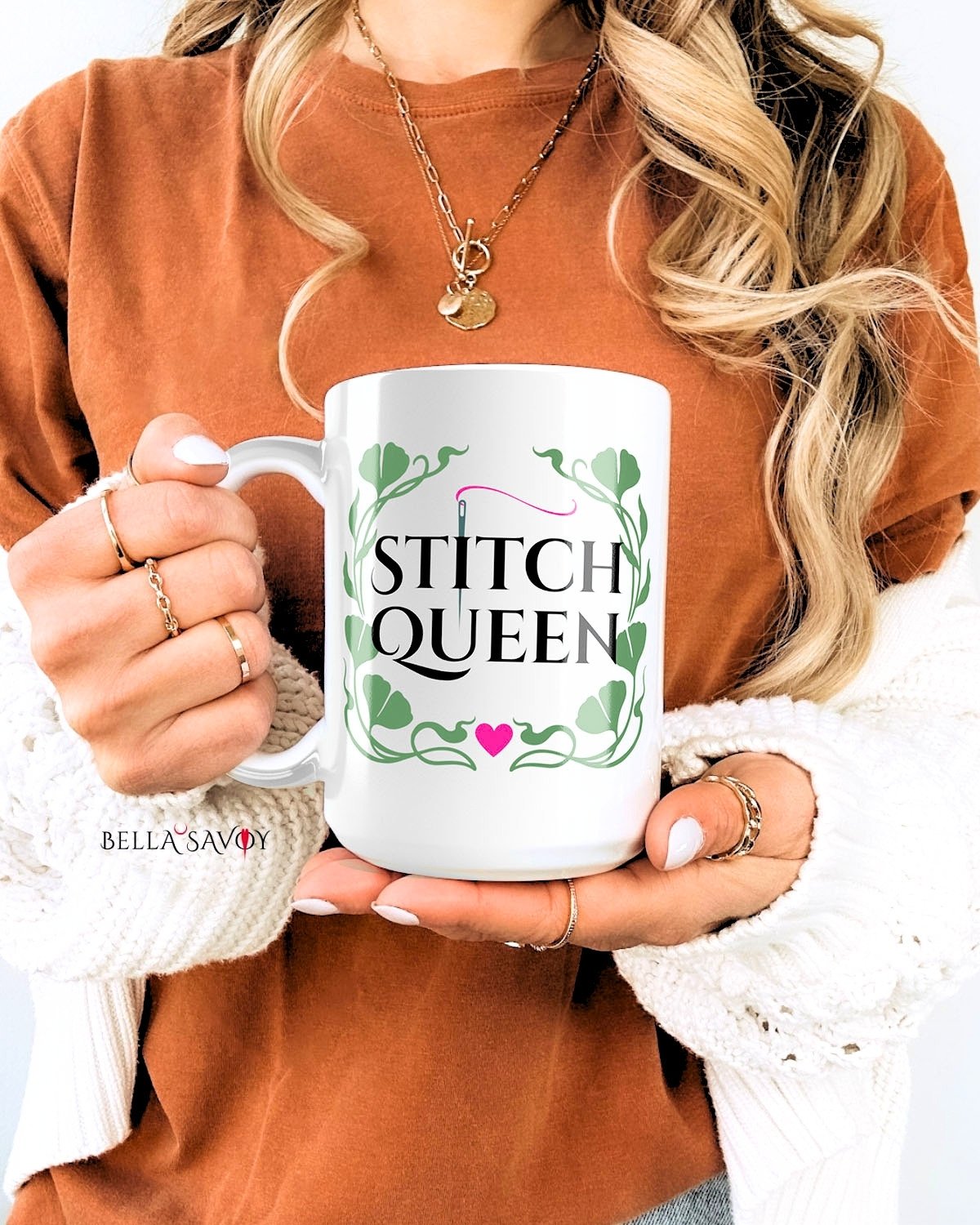 Art Nouveau "Stitch Queen" Mug product image (2)