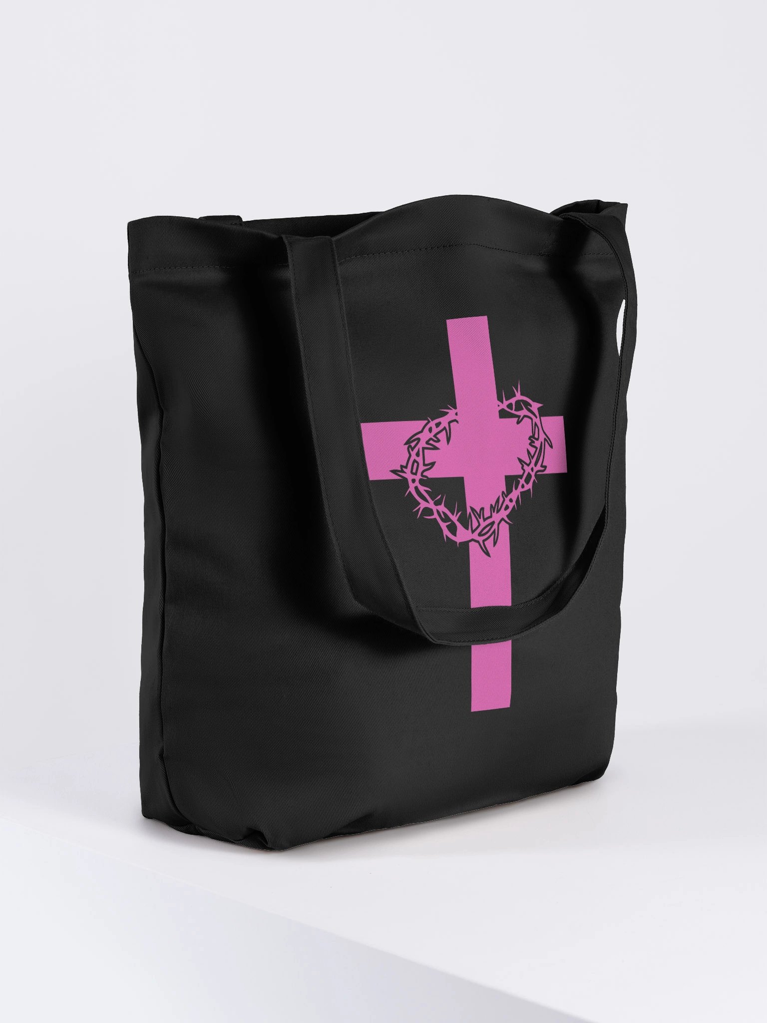 Crowned Cross Eco Tote Bag product image (4)