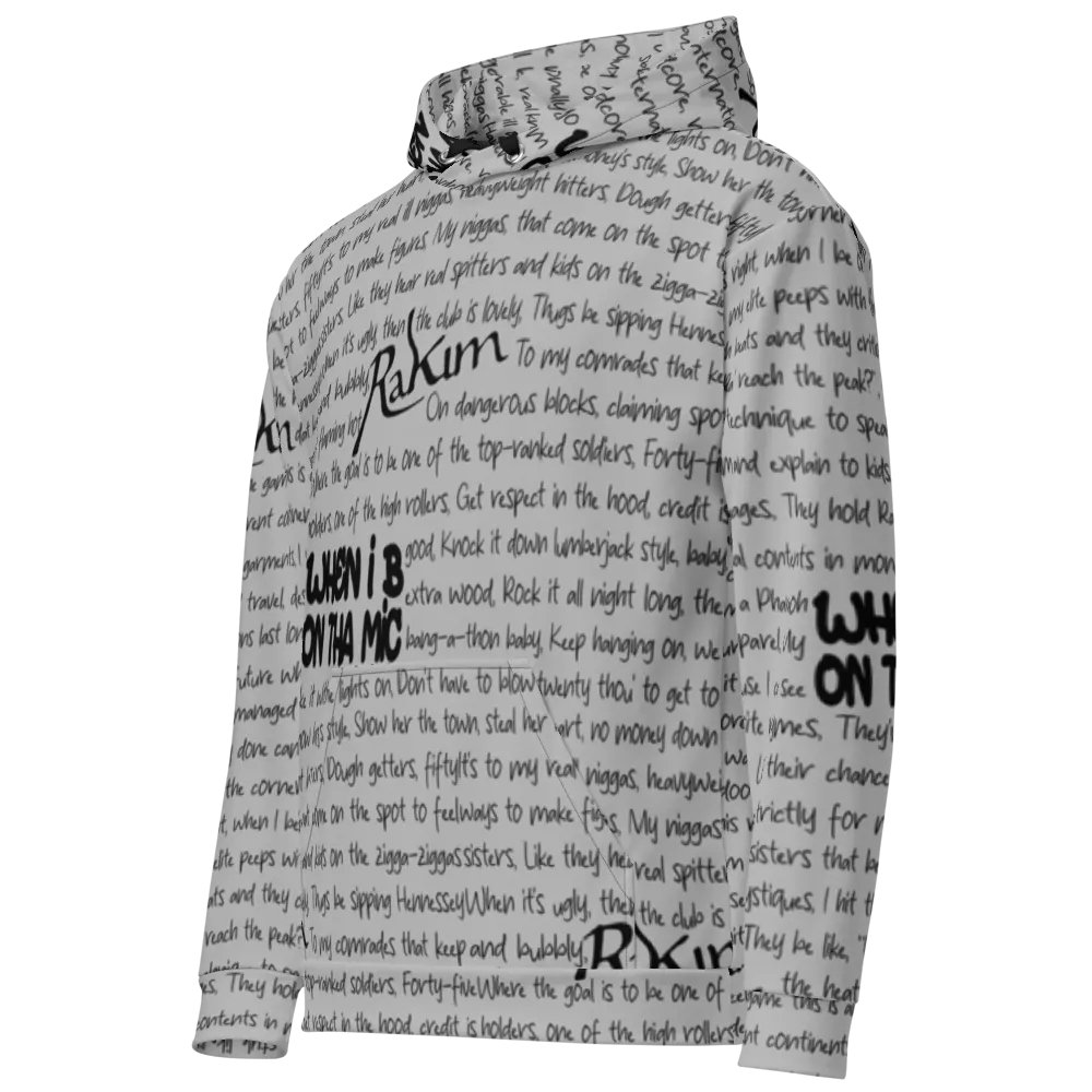 When I B On Tha Mic - Rakim - GREY - Unisex Hoodie product image (1)
