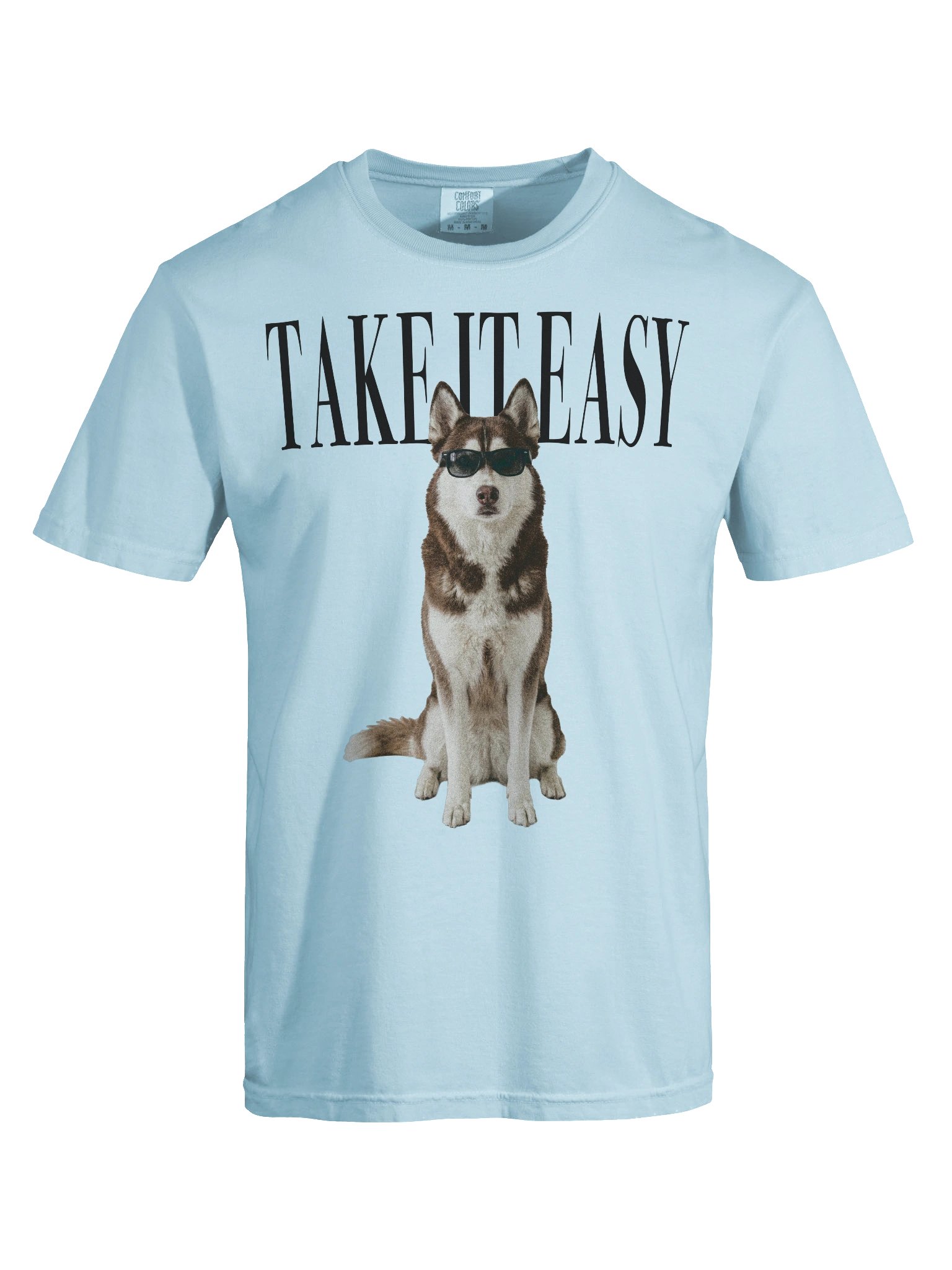 Take It Easy '90s Pop Vintage-Style T-Shirt for Siberian Husky(Brown & White) Owners product image (10)