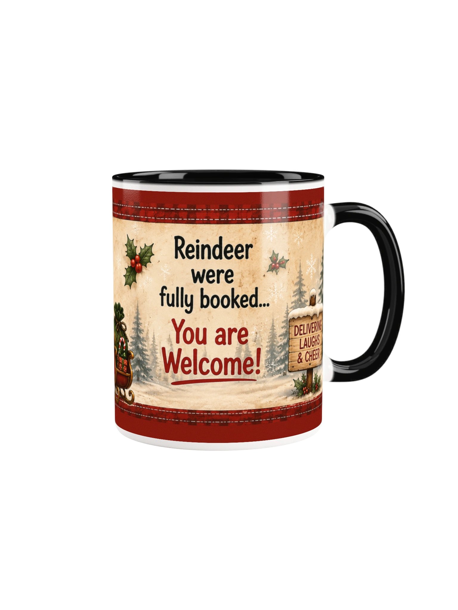 Reindeer Were Fully Booked Christmas Mug product image (1)