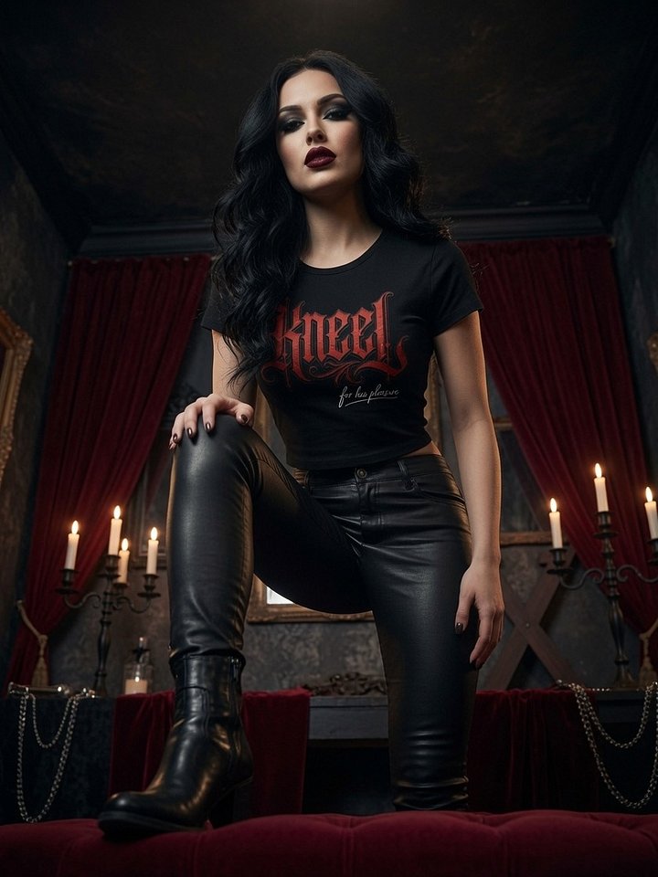 Kneel – For Her Pleasure | Damen Baby Tee Crop Top product image (1)