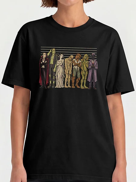 Monster Lineup — Classic Horror Group Tee product image (3)