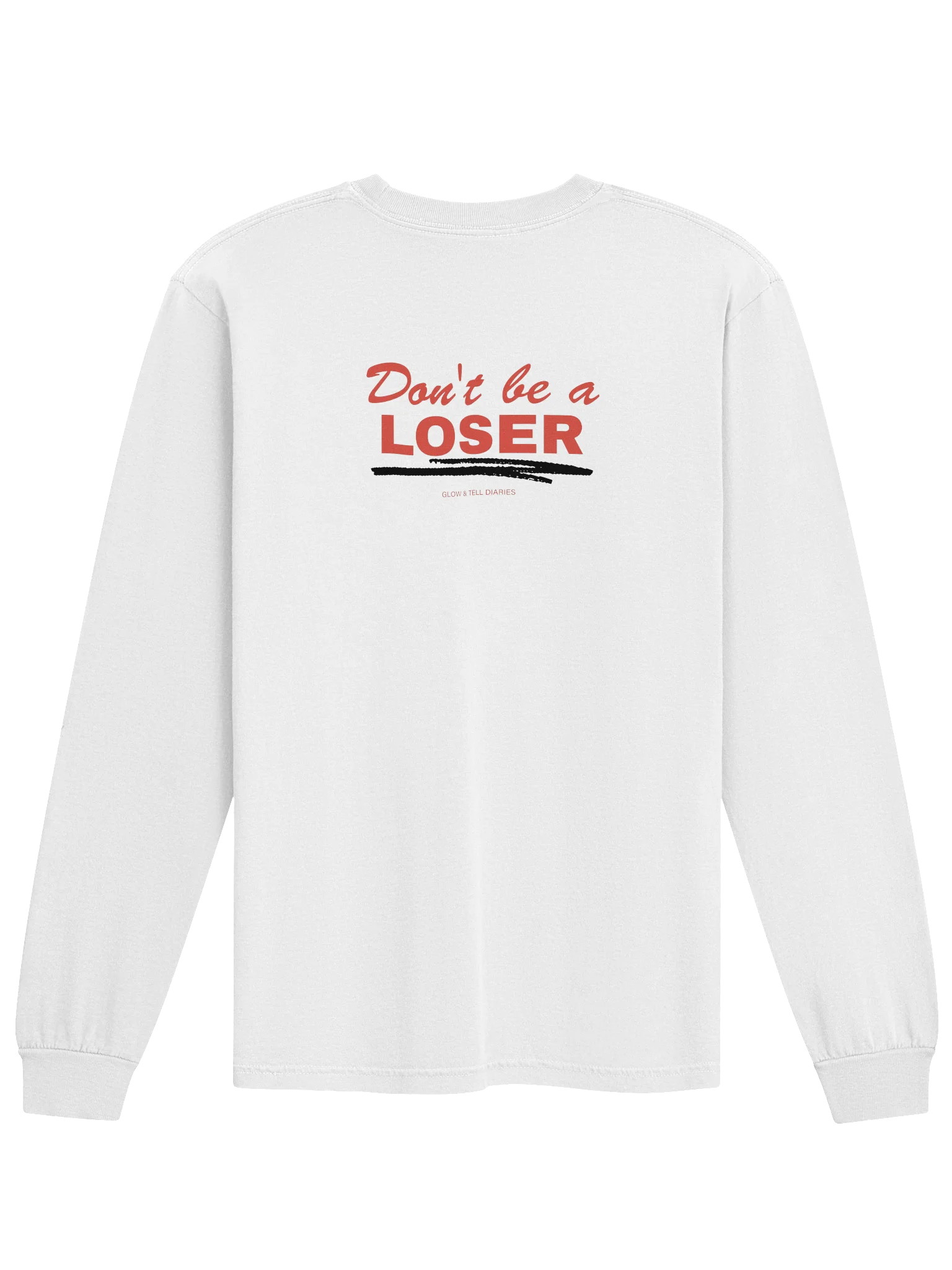 Don't be a LOSER casual unisex long sleeve product image (2)