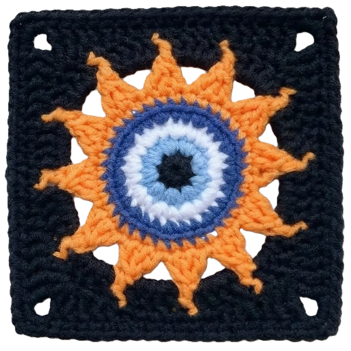 Evil Eye & Sun Granny Square product image (1)