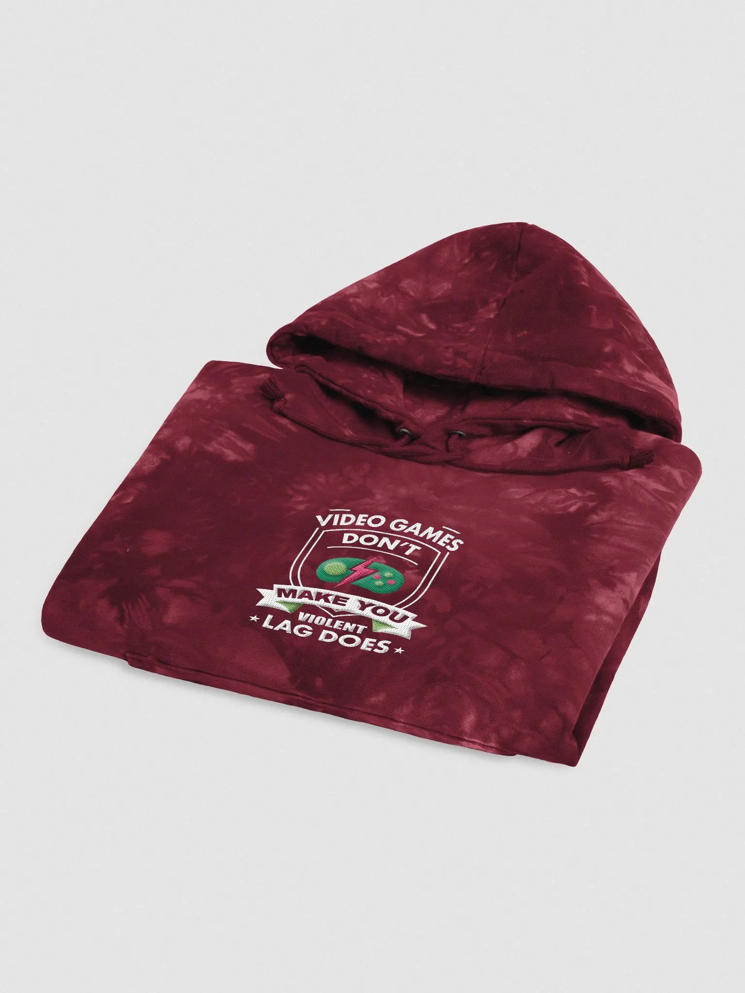 Video Games Don't make you Violent. Lag does~ TieDye Hoodie product image (7)