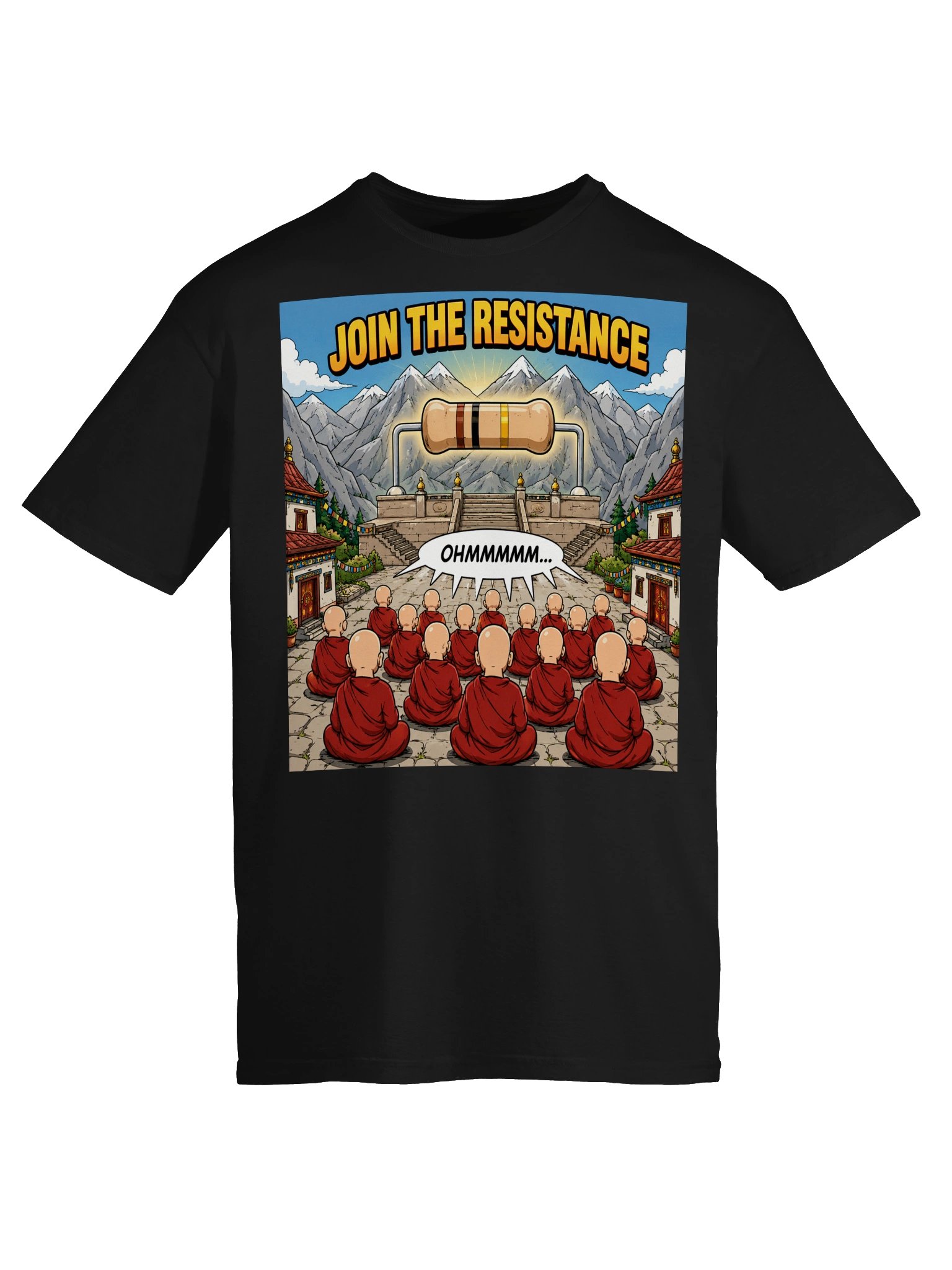 Join the Resistance – Funny Ohm Physics Pun T-Shirt product image (5)