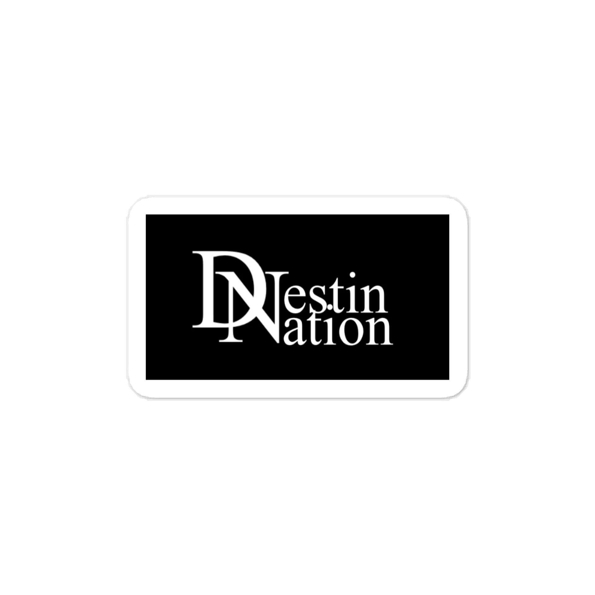 Destin-Nation White Logo Decal product image (1)