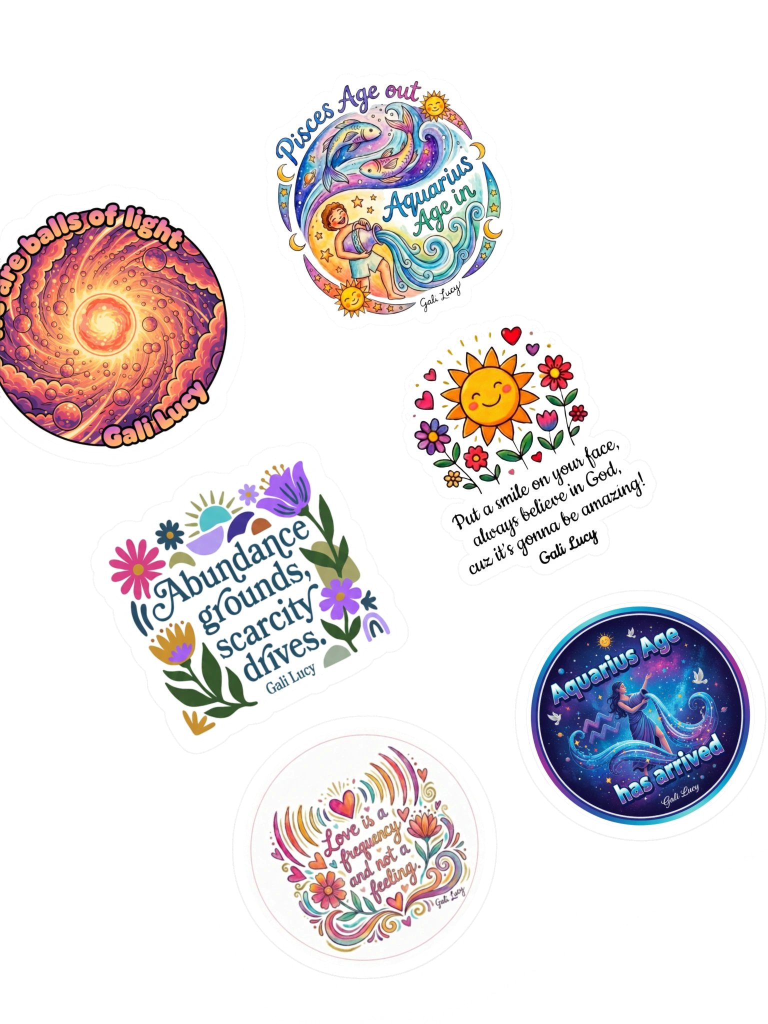 Set of 6 Stickers - Style 7 product image (3)