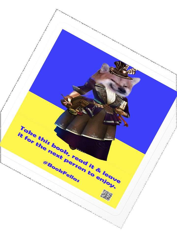 Bookfellas Sticker 3x3 English product image (2)