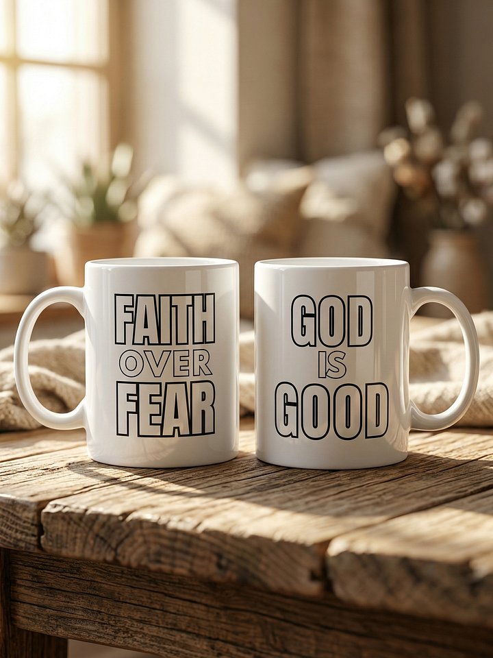 HERITAGE MUG // Faith Over Fear & God Is Good product image (1)