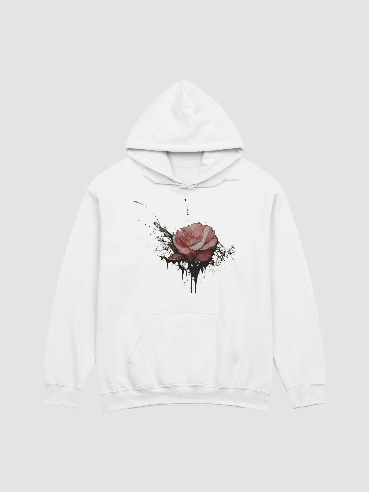 Gothic Rose Drip Hoodie product image (1)