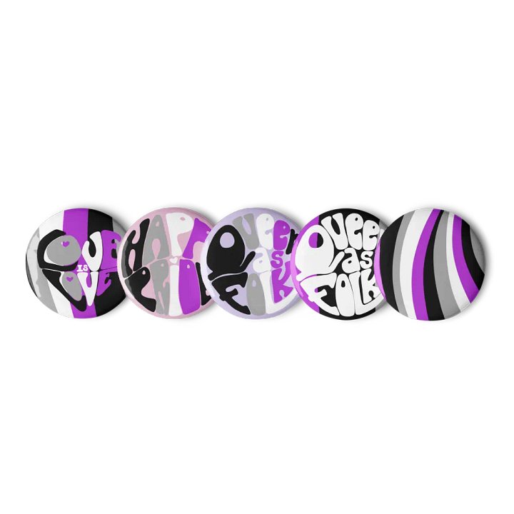 Asexual Pride pin badge set product image (2)