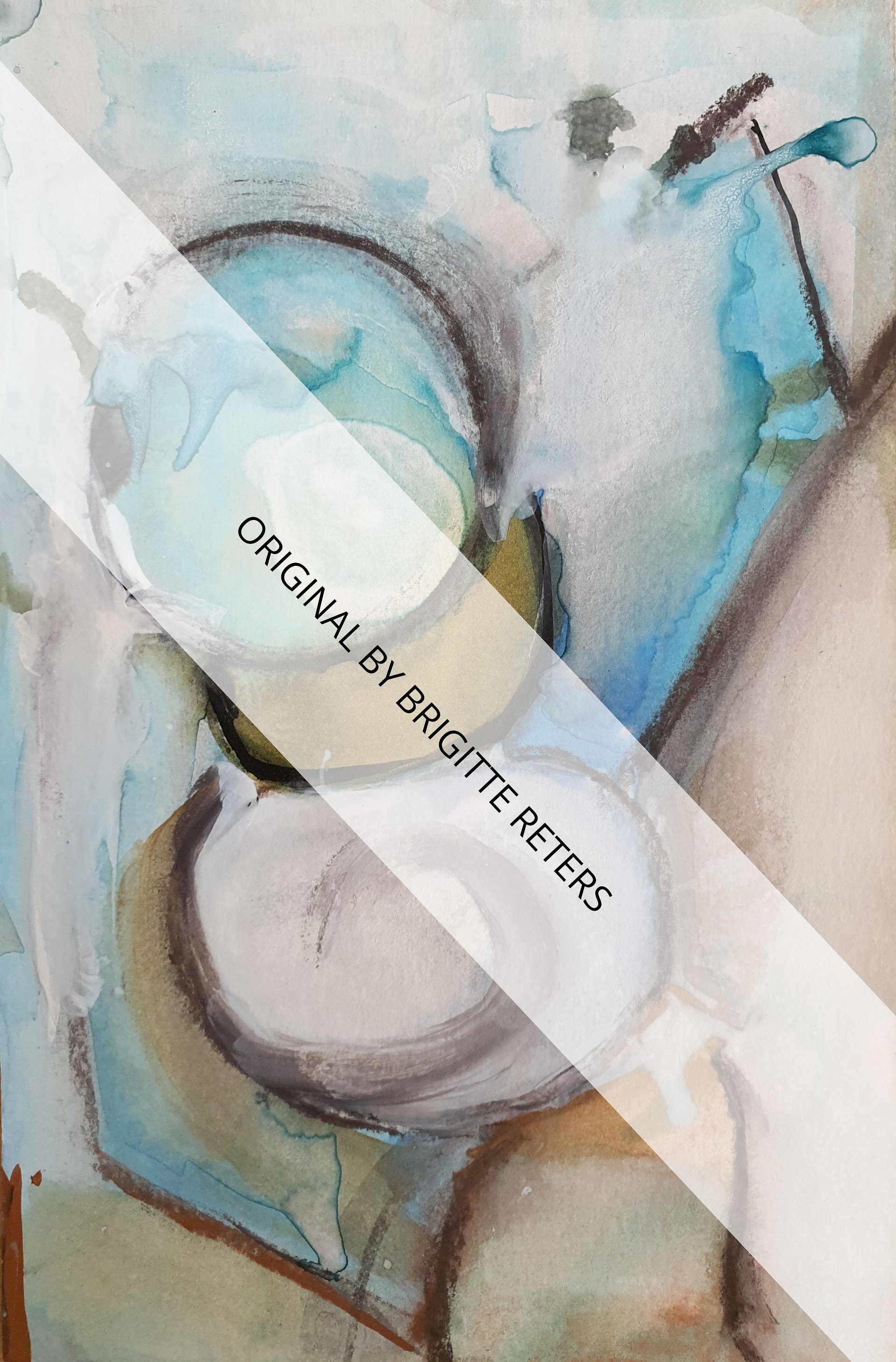 Unique Original Painting by Brigitte Reters "Ethereal Globes" product image (1)
