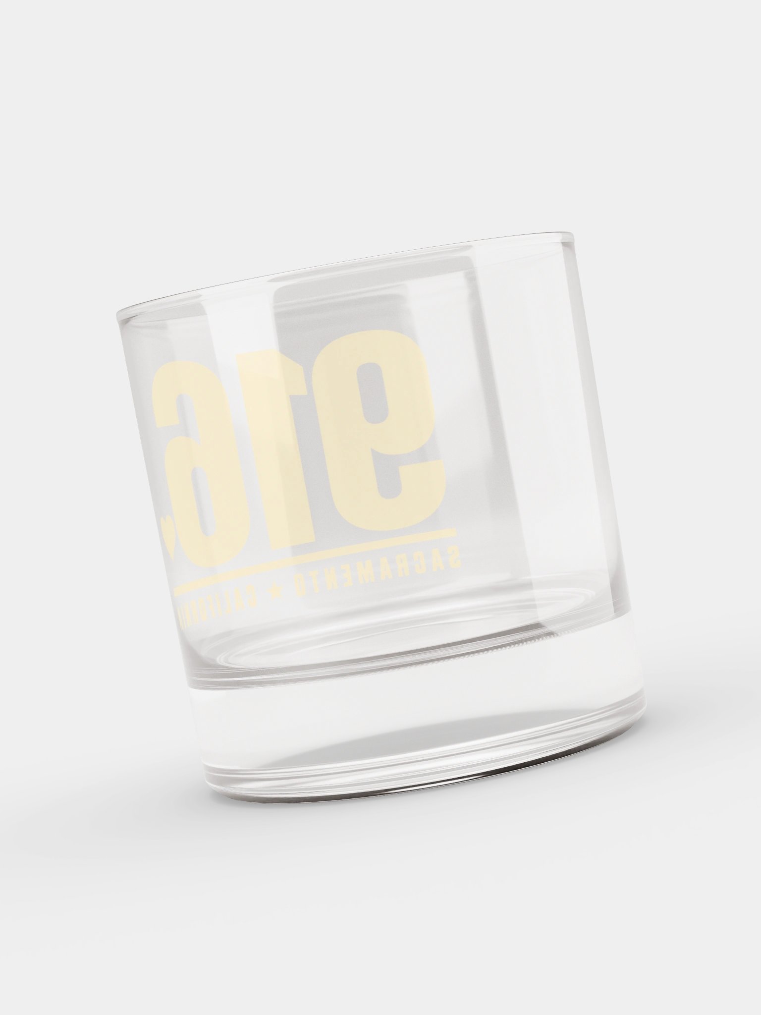 916 Rocks Glass - Sacramento Area Code Whiskey Glass product image (8)