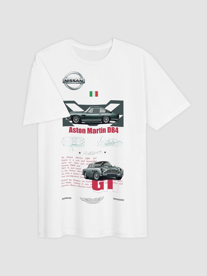 Aston Martin DB4 GT Zagato T-Shirt | 1960 Classic British GT Design | Italian Coachbuilder Apparel | Rare Collector Tee product image (2)