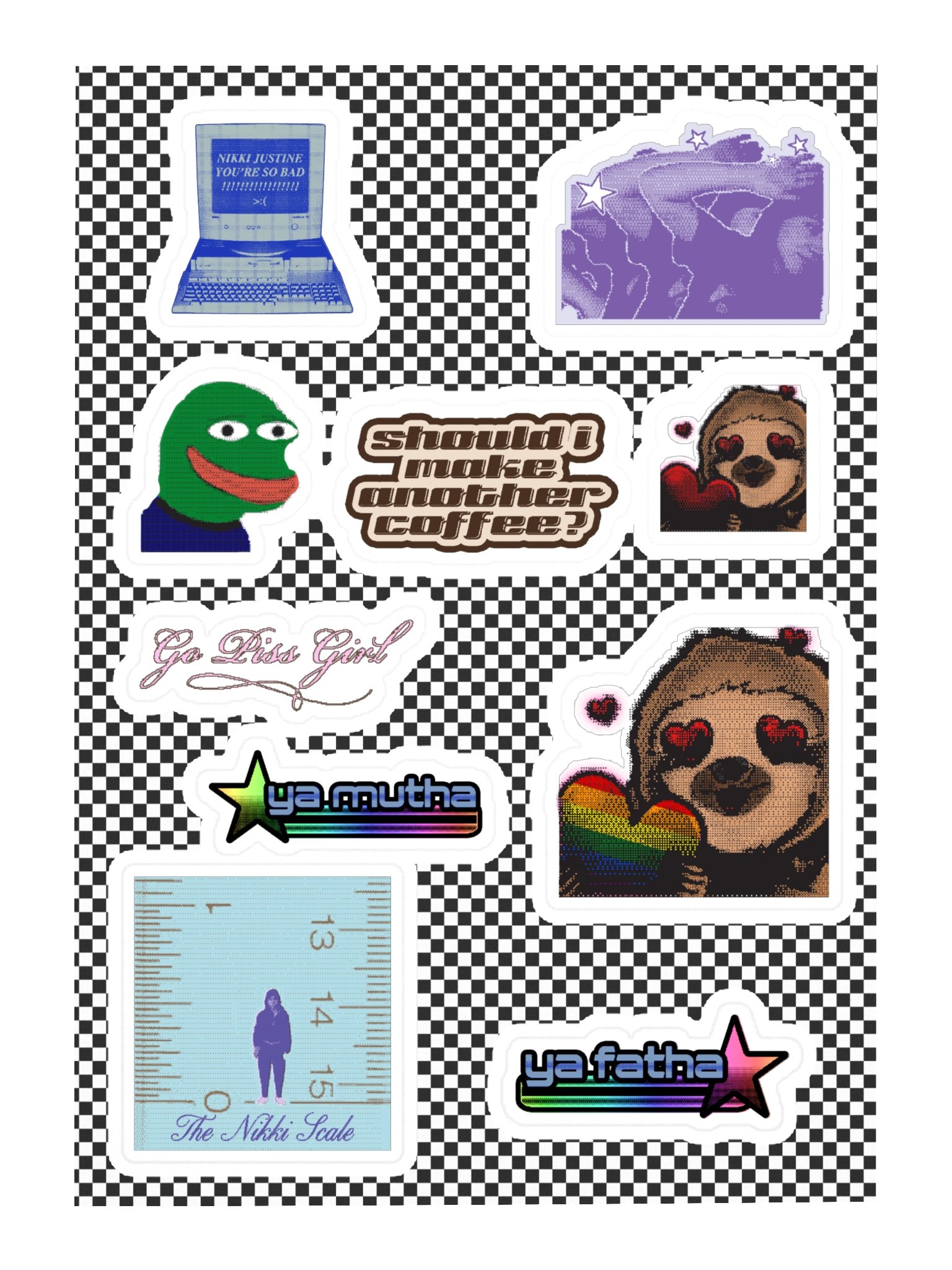 The Classic Nikki Sticker Sheet product image (3)