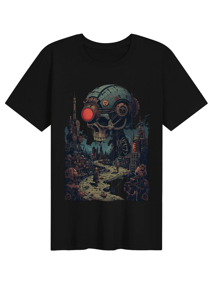 Cyberpunk Skull City Lightweight T-Shirt product image (1)