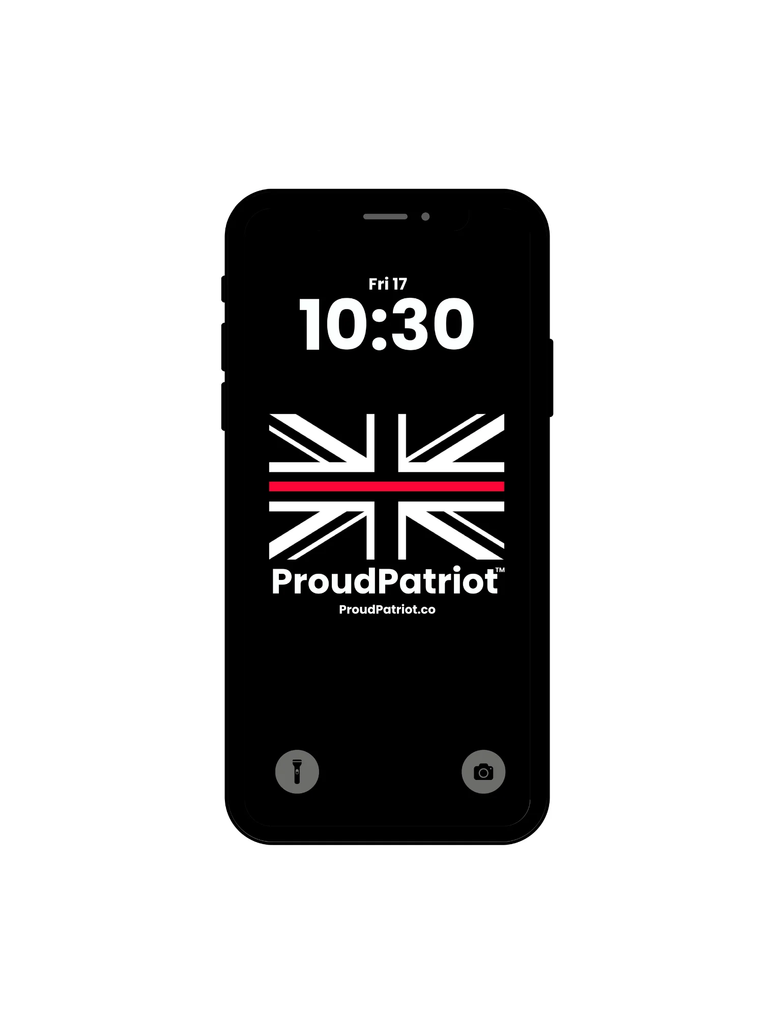 British Thin Red Line Proud Screensaver Dark Mode product image (1)