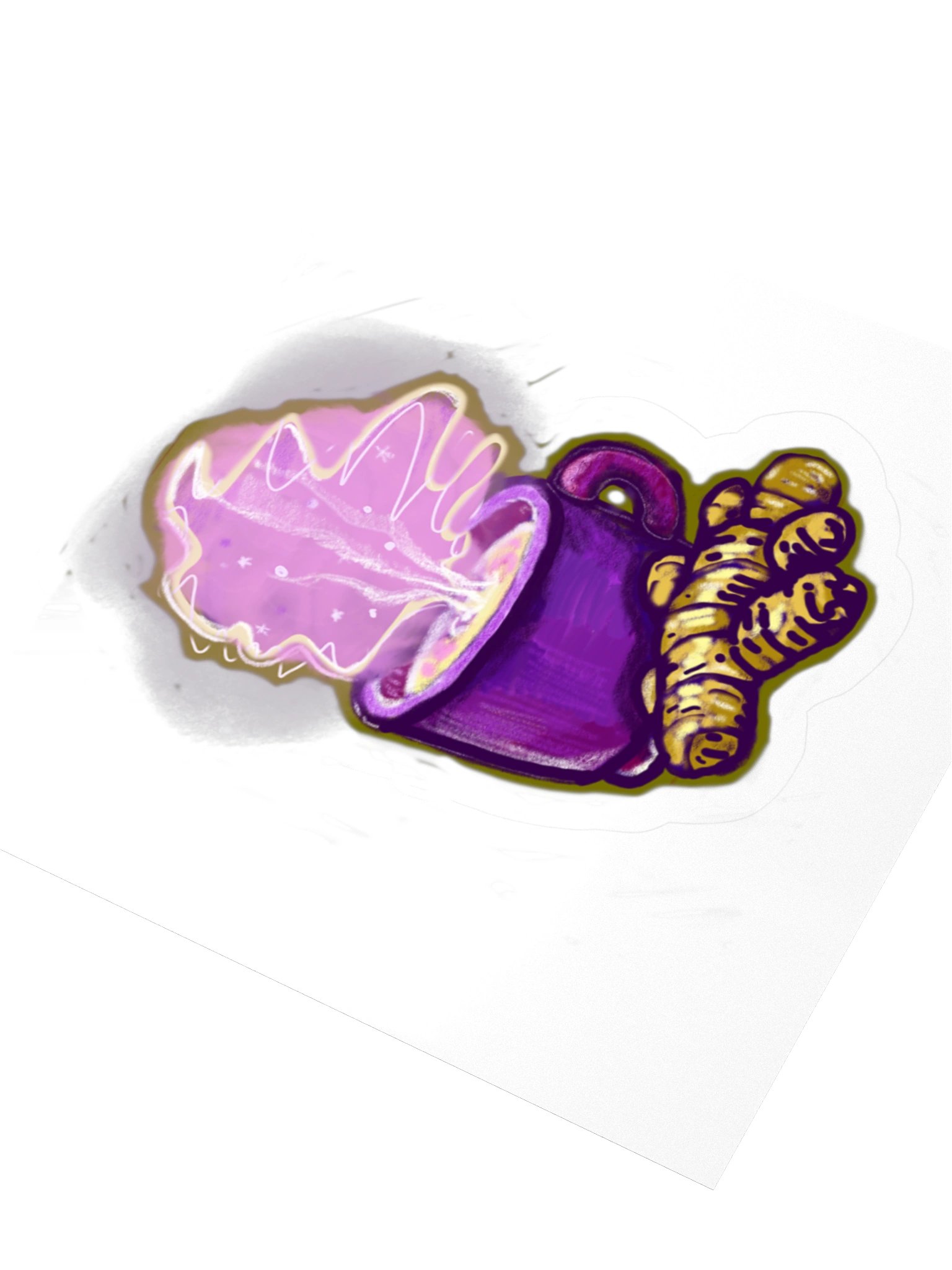 The Ginger Tea, Cosy Tea Mug Sticker (3 inch vinyl) product image (3)