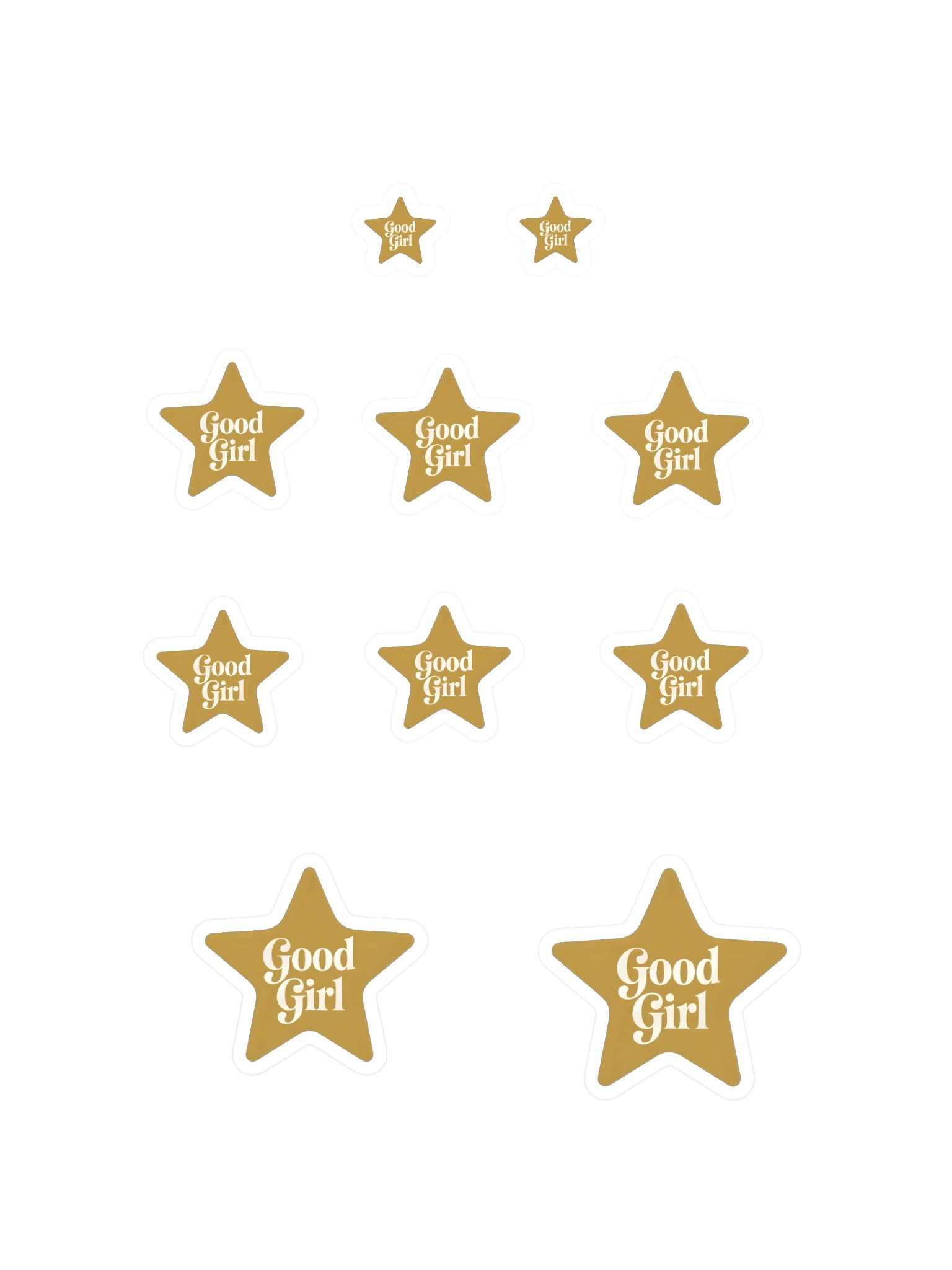 Good Girl Gold Star Sticker Sheet product image (3)