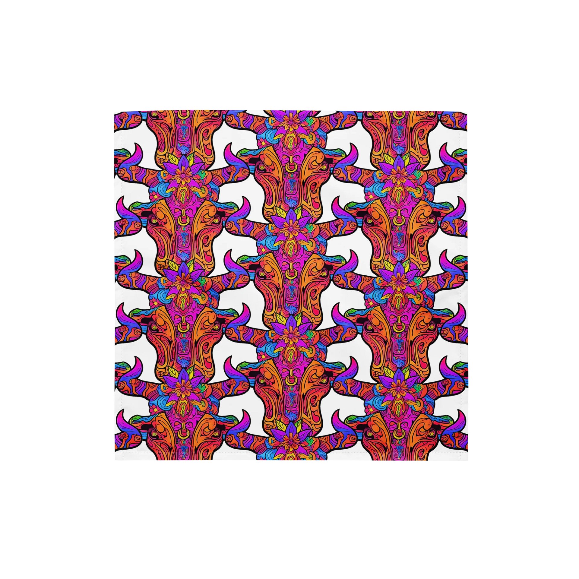 Neon Bull Skull - Bandana product image (1)