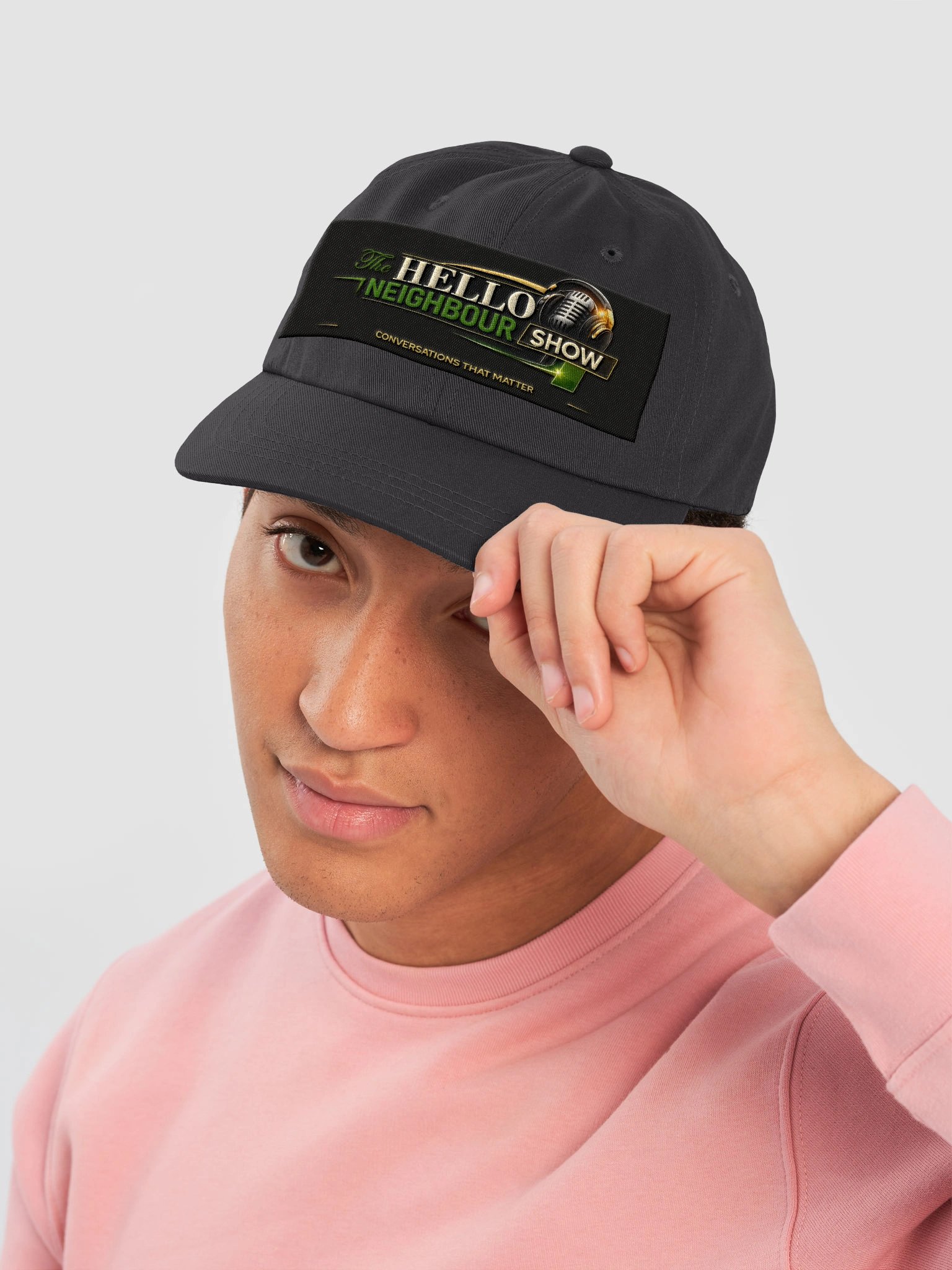The Hello Neighbour Podcast Embroidered Logo Dad Hat product image (5)