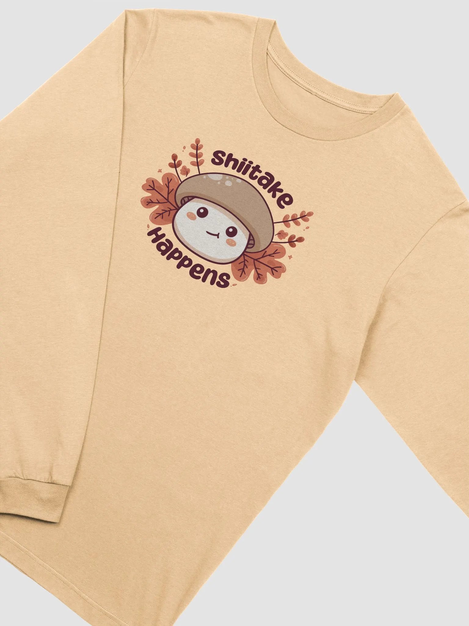 *Limited Time* Shiitake Happens Supersoft Long Sleeved T-Shirt (Light) product image (1)