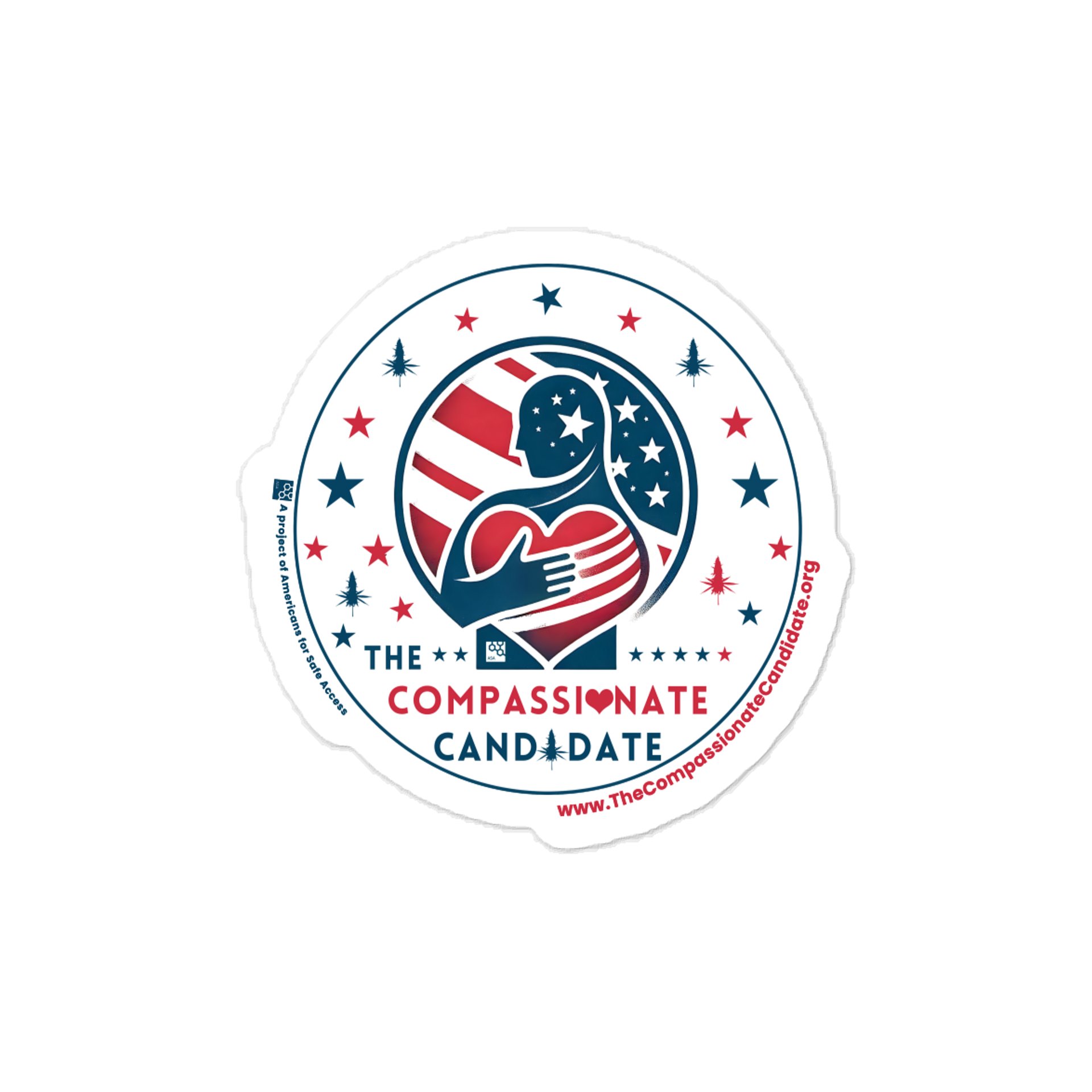 Compassionate Candidate Heart Vinyl Decal product image (1)
