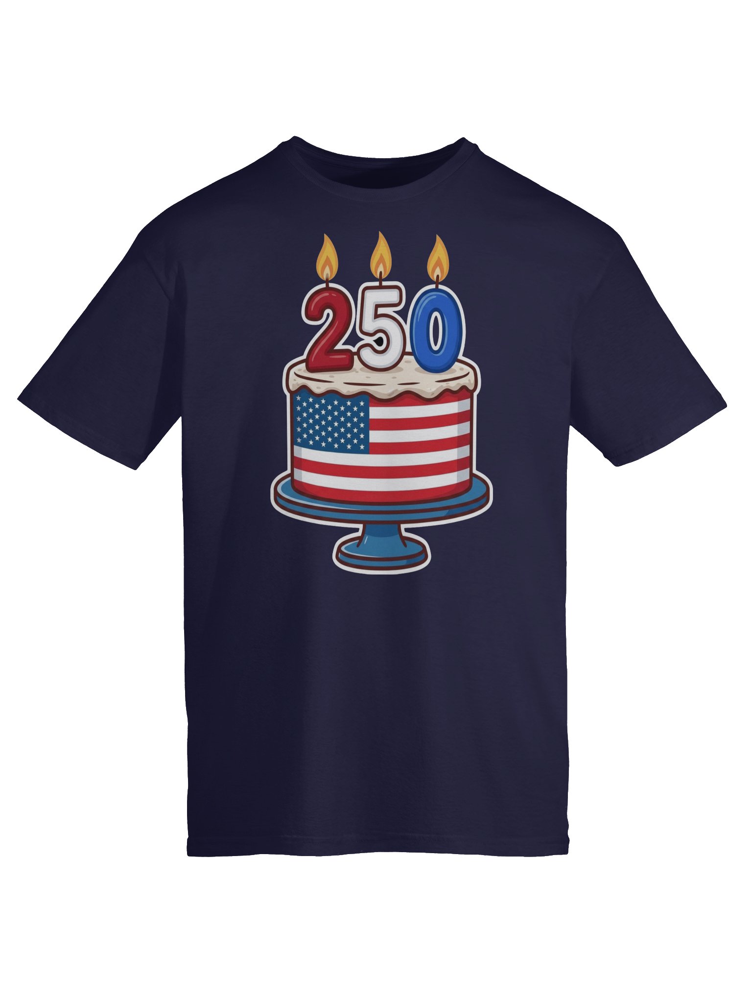 America 250 Birthday Cake Tee | USA T-Shirt product image (15)