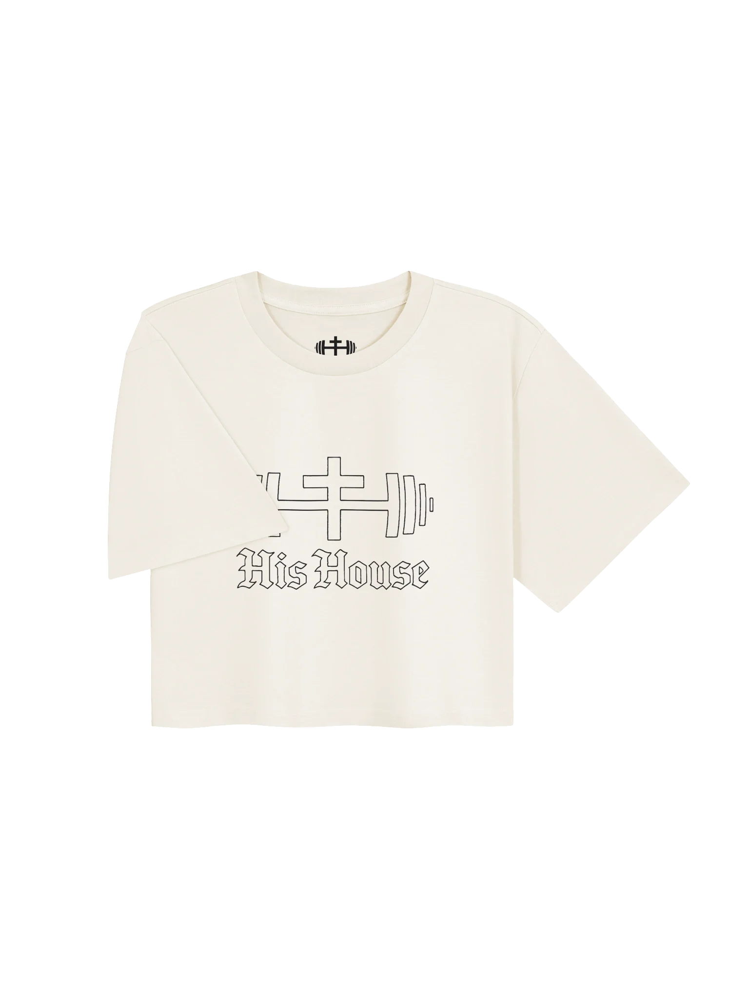 His House Womens Classic Crop Tee - Orchid/White/Ecru by His House