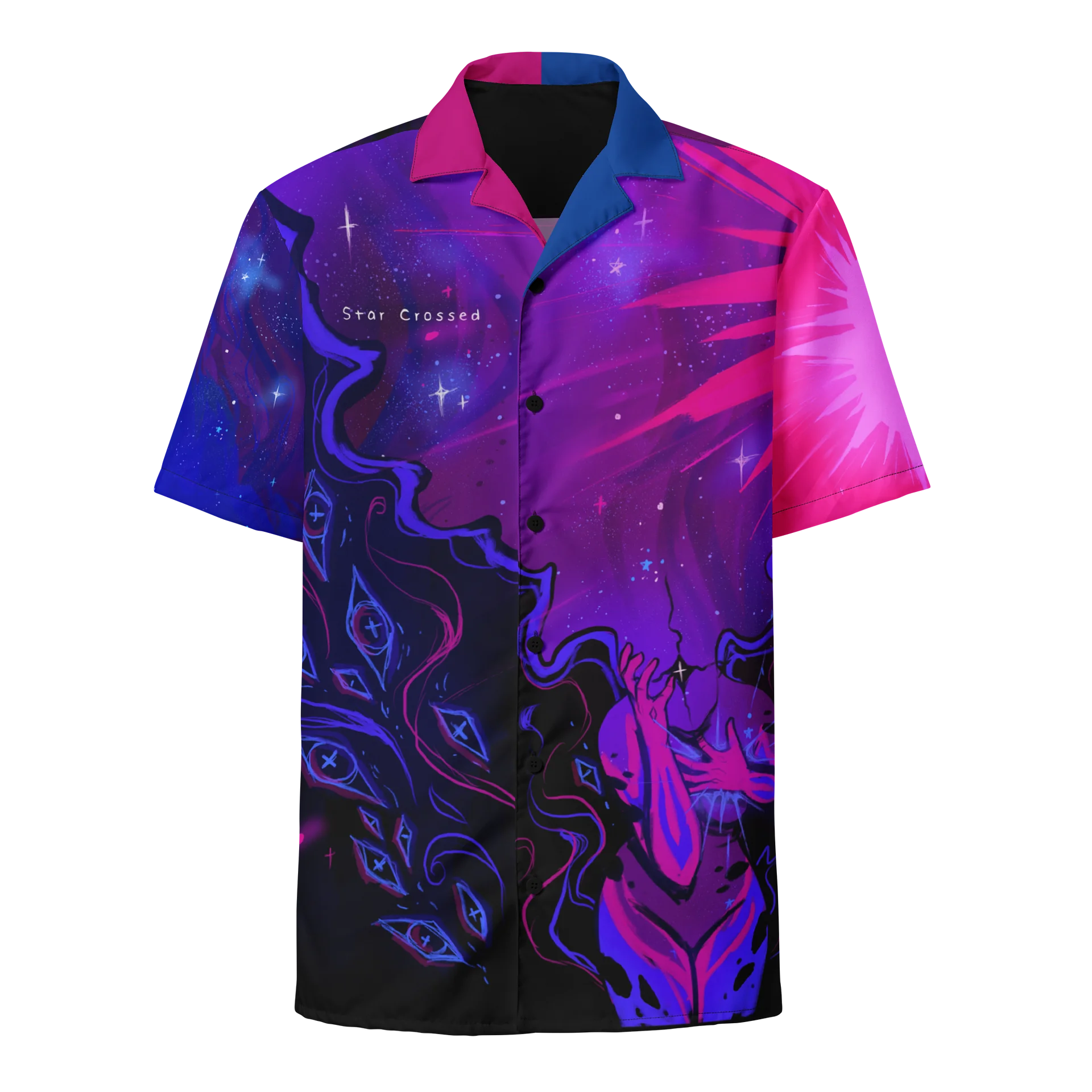 Bisexual Subtle Pride Eldritch Horror Button Up Shirt product image (4)