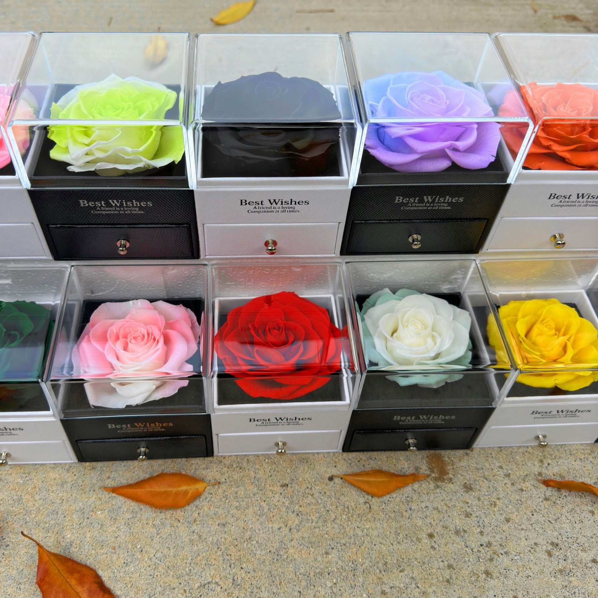 Eternal Rose Gift Box with "I Love You" Necklace (White) product image (3)