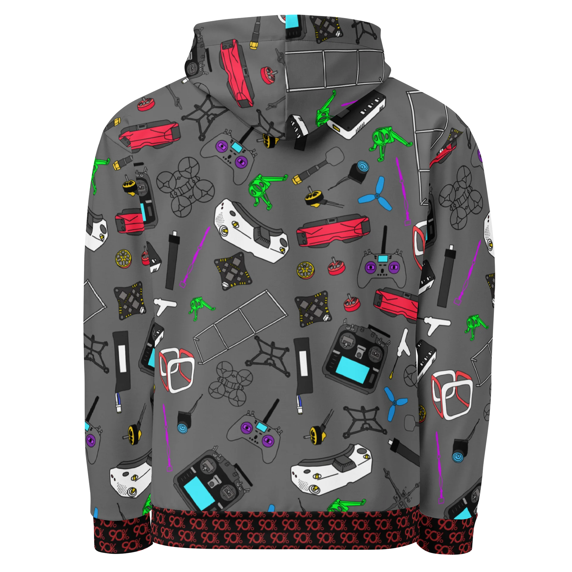 Gray Micro FPV Hoodie product image (3)