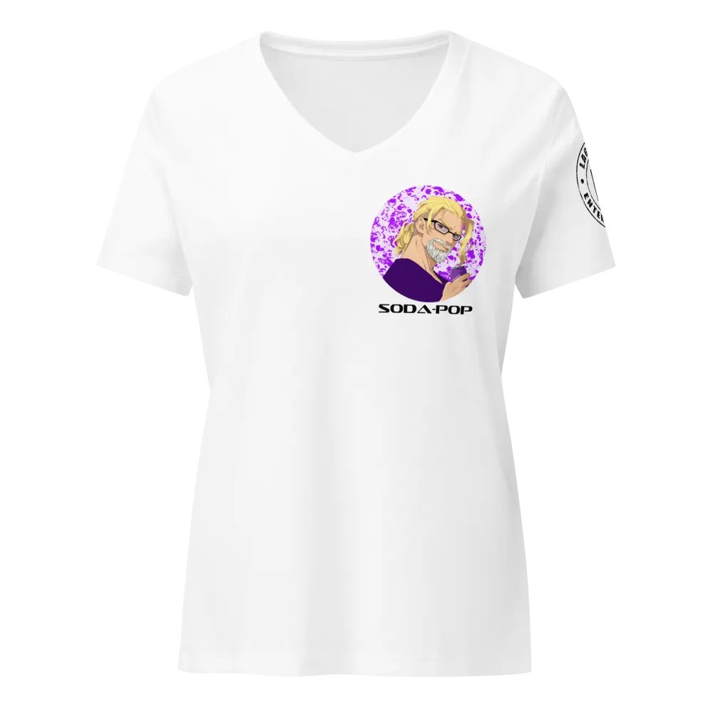 Woah dude V-neck tee white product image (5)