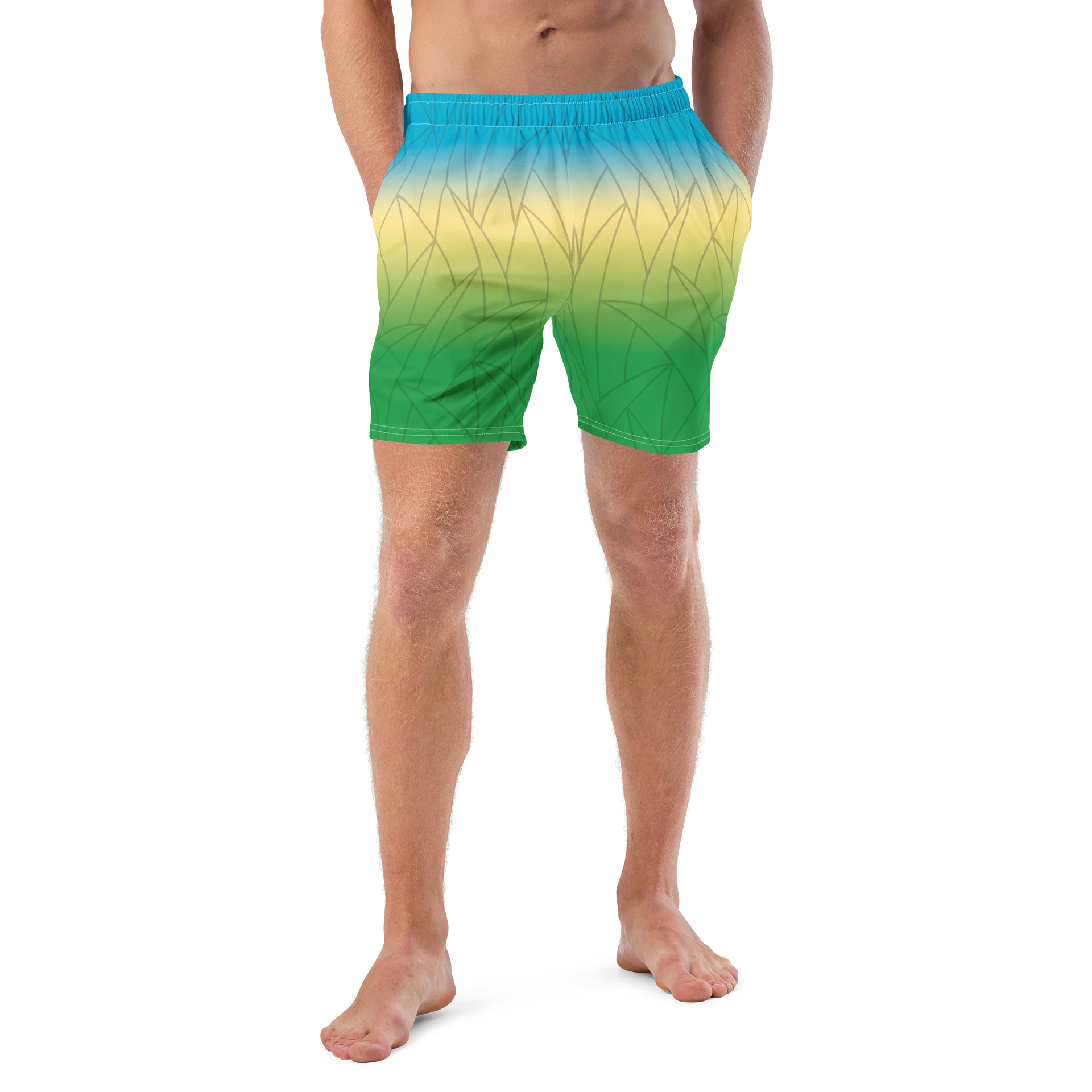 Michigan Waves™ Beach Grass Swim Trunks product image (4)