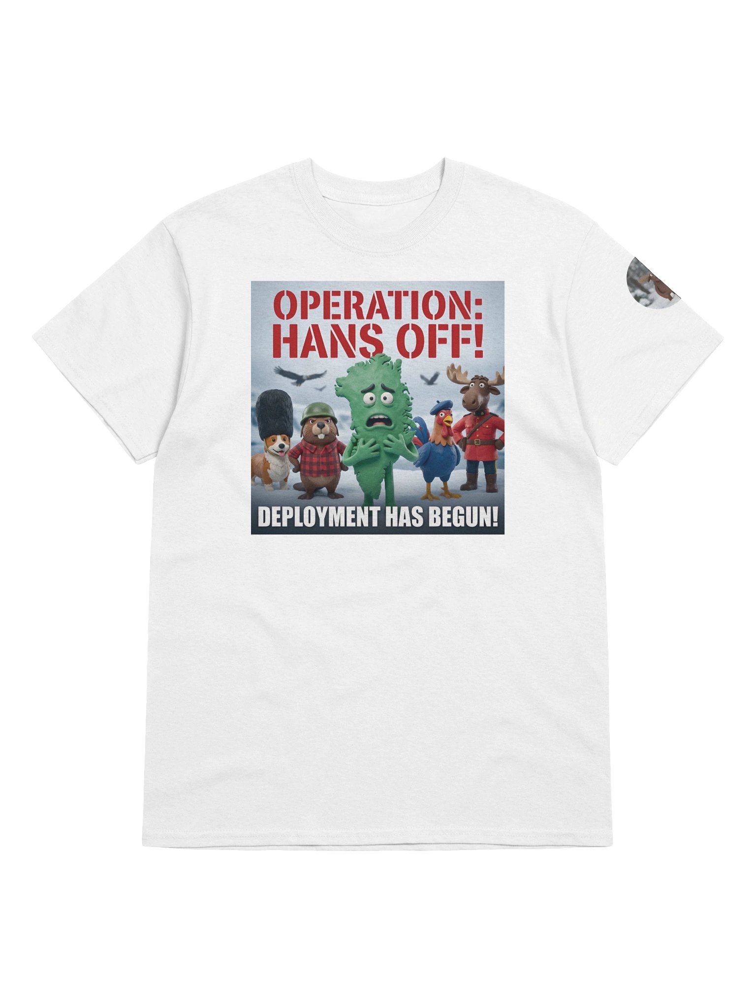 Operation: Hans Off! | Essential Character Tee (White) product image (5)