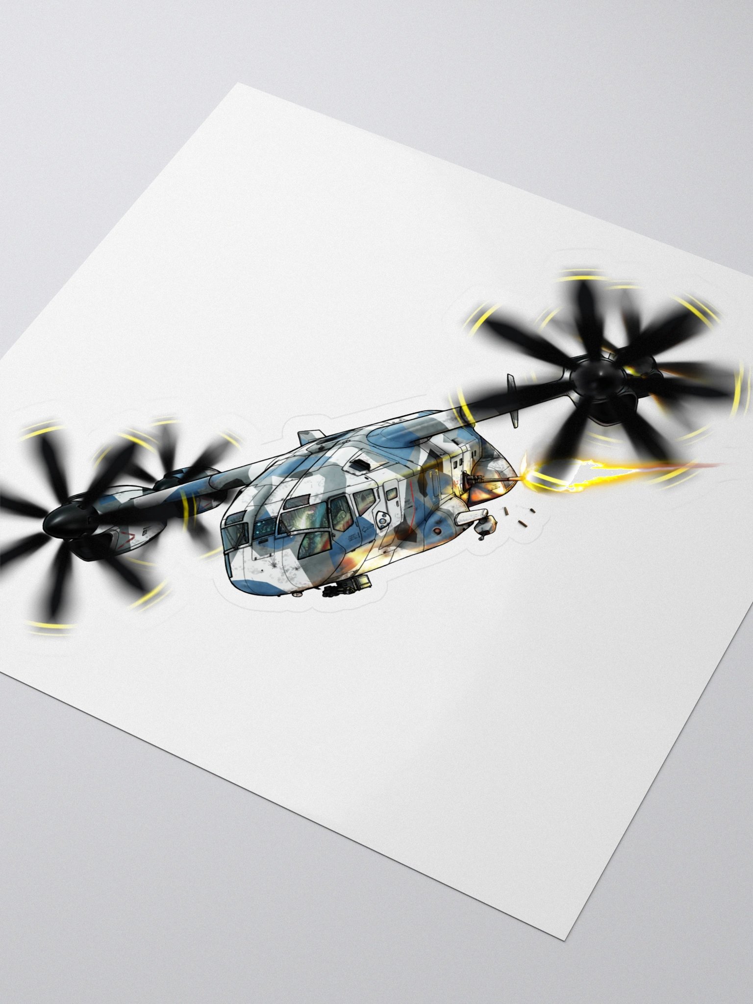 Tarantula - Navy Splinter (5.5 inch Sticker) product image (3)